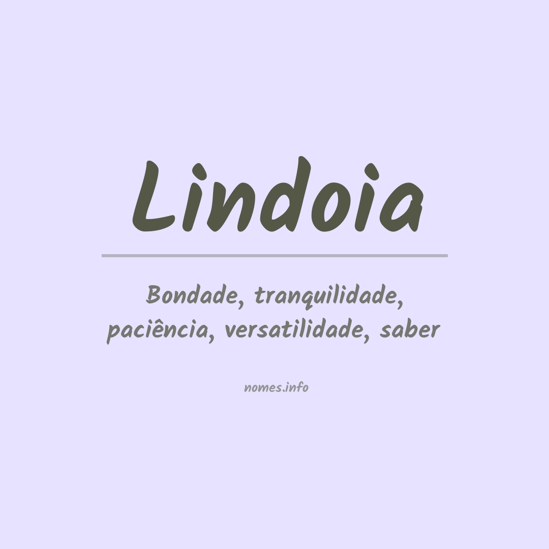 Significado do nome Lindoia