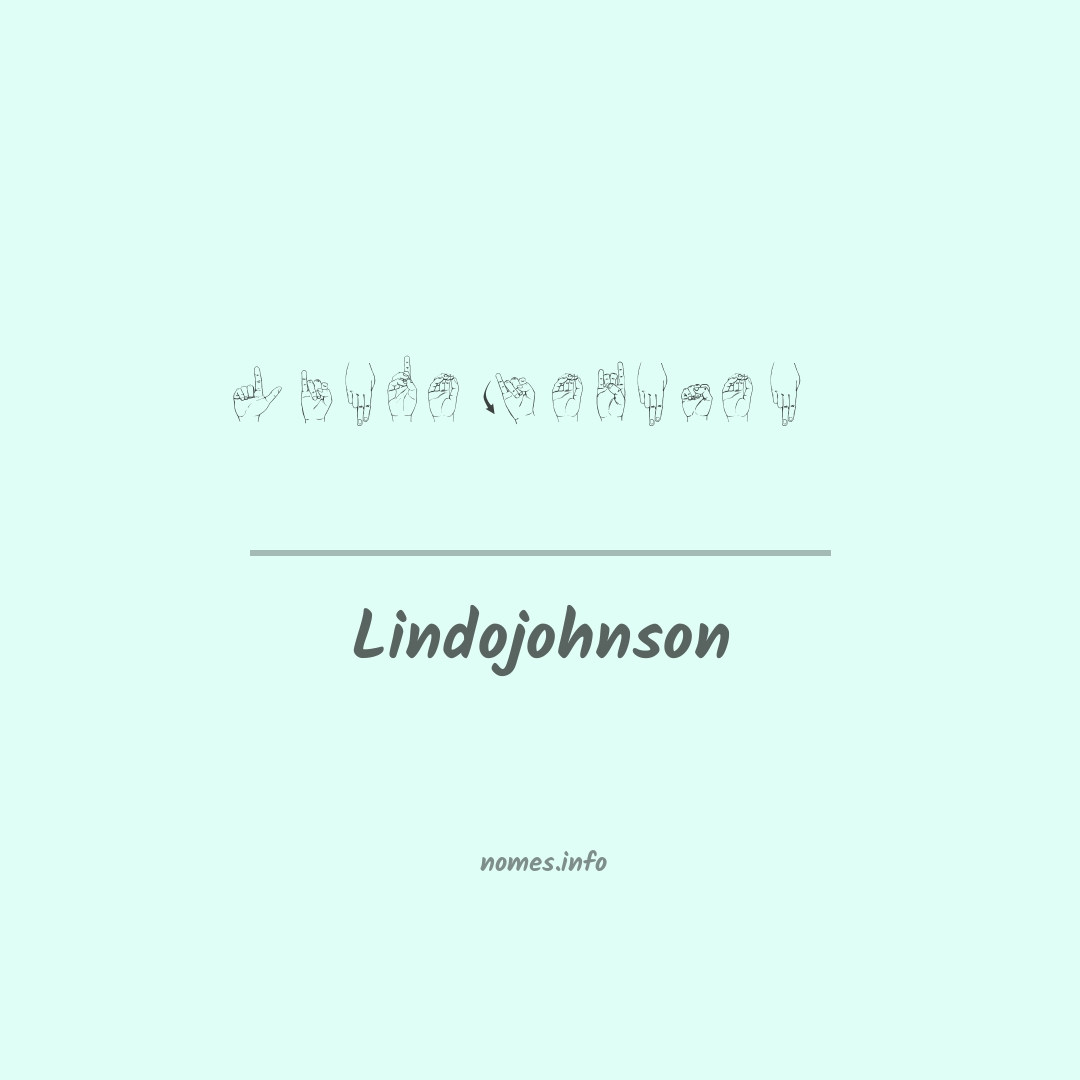 Lindojohnson em Libras