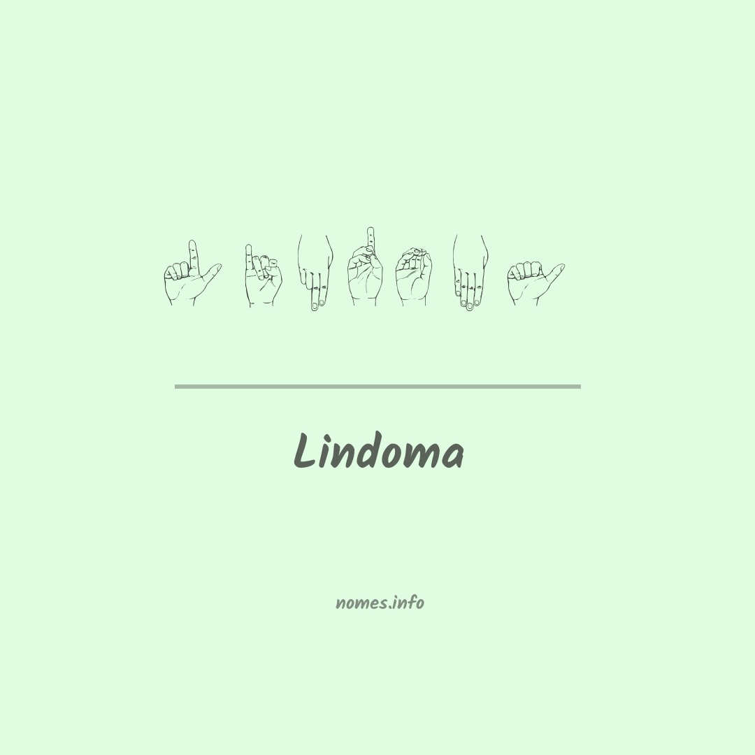 Lindoma em Libras