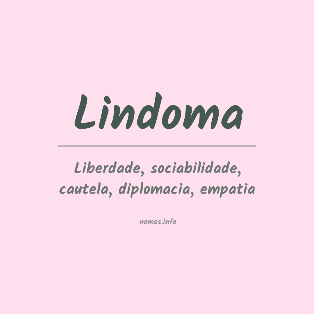 Significado do nome Lindoma