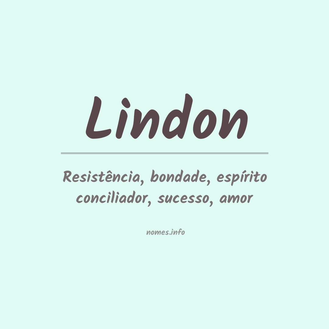 Significado do nome Lindon