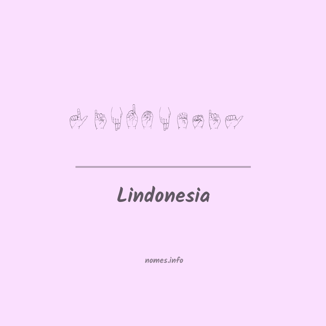 Lindonesia em Libras