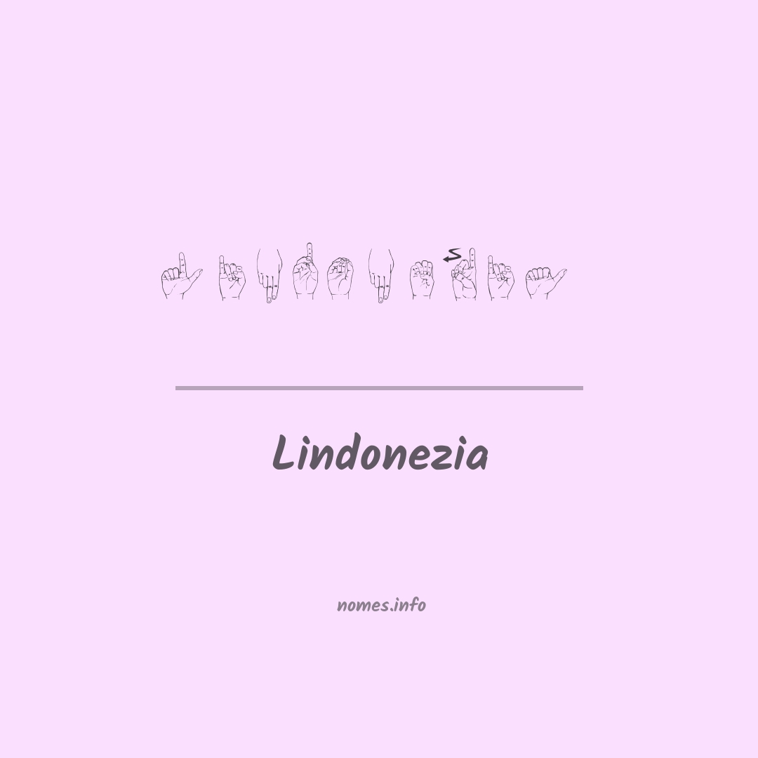 Lindonezia em Libras