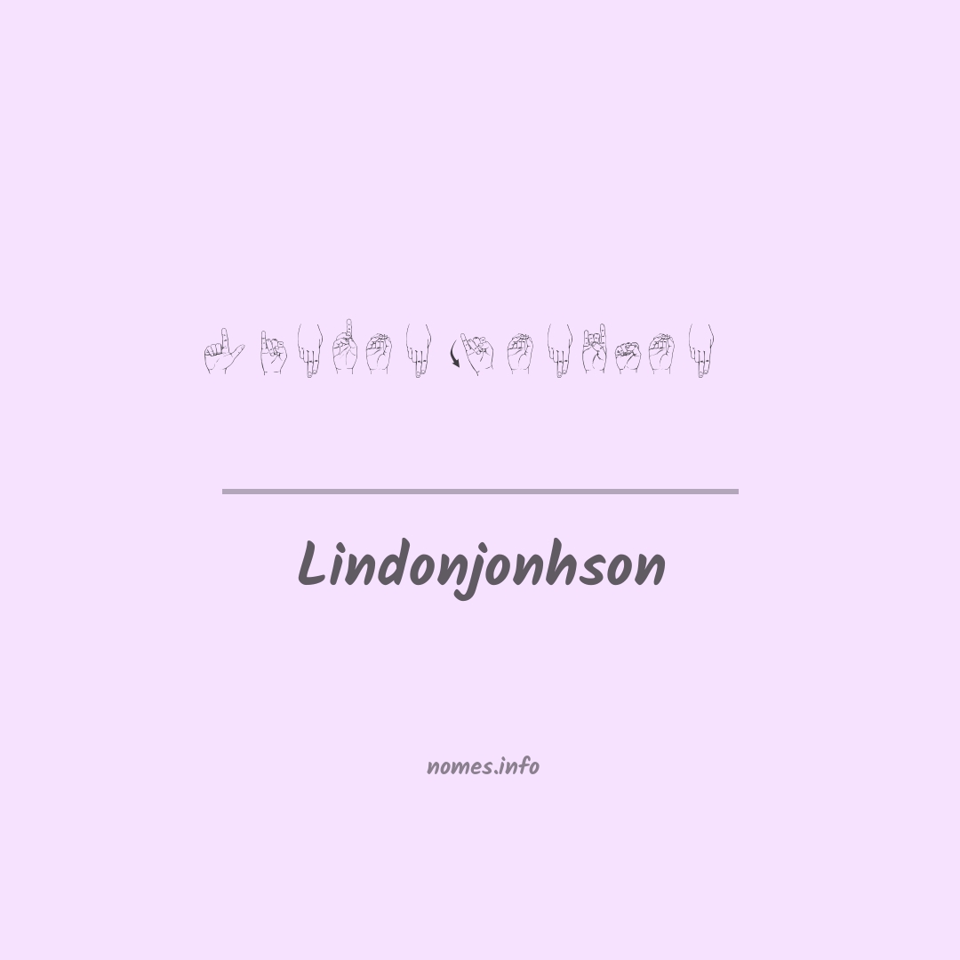 Lindonjonhson em Libras Lindonjonhson em Libras