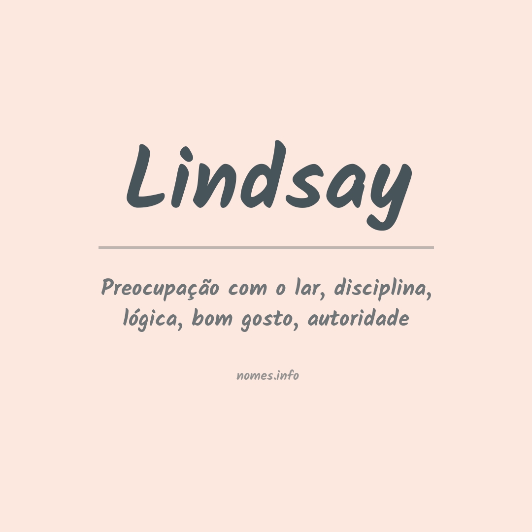 Significado do nome Lindsay