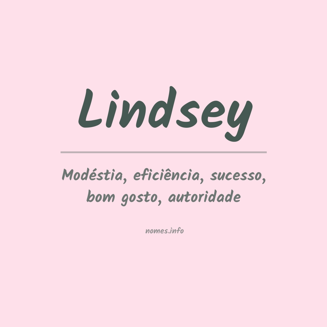 Significado do nome Lindsey