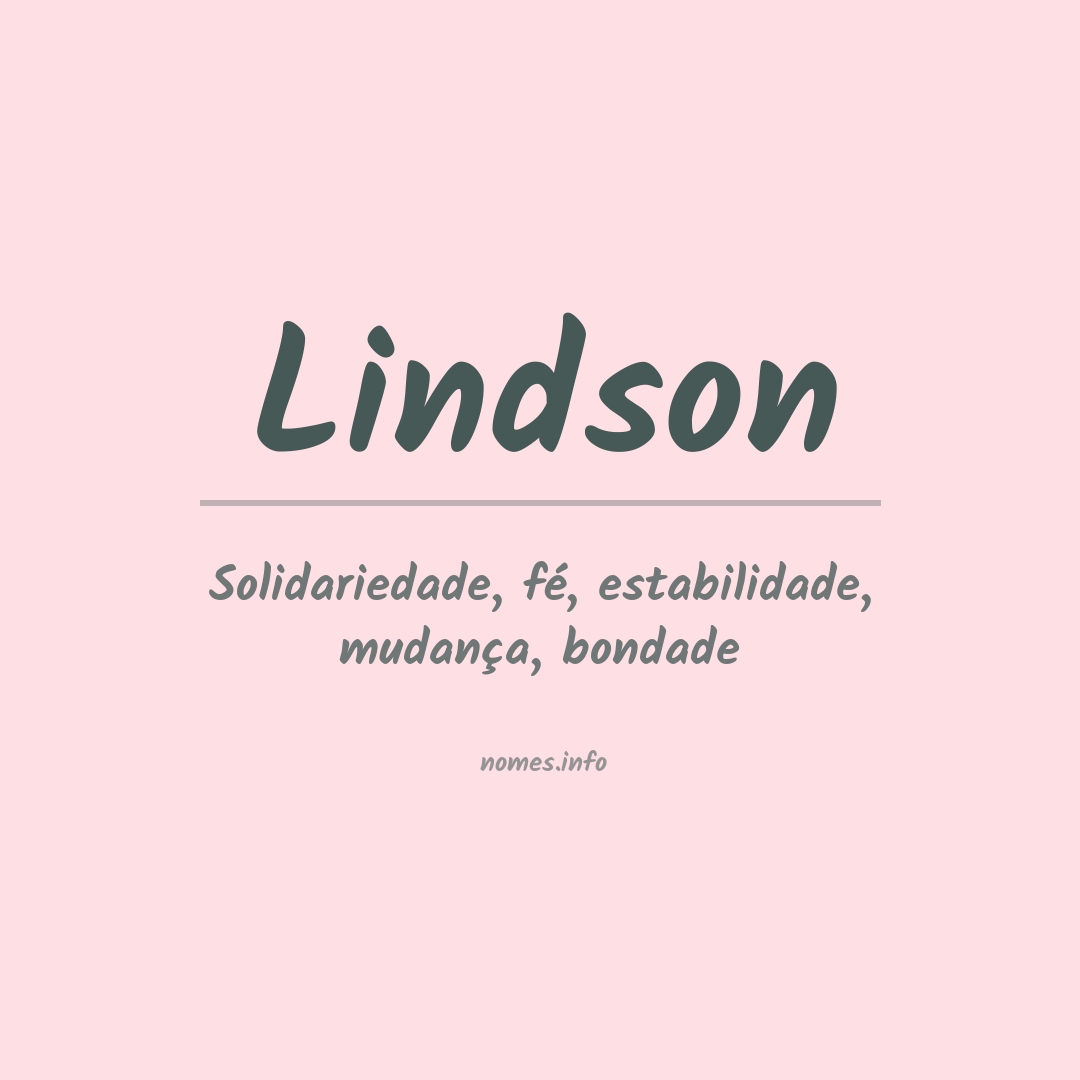 Significado do nome Lindson