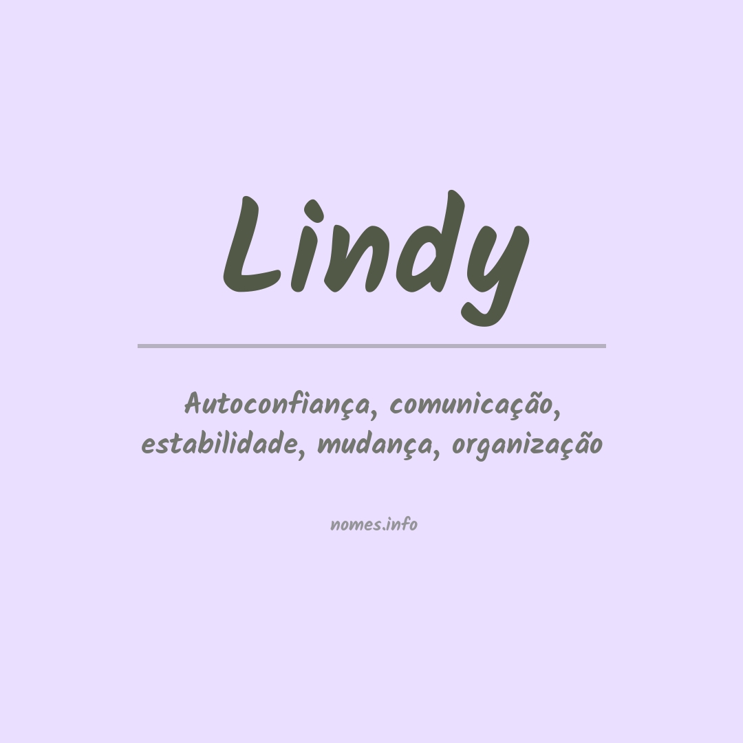 Significado do nome Lindy