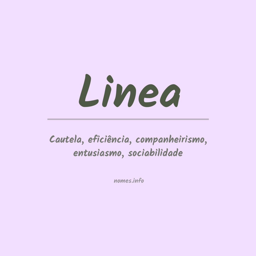 Significado do nome Linea