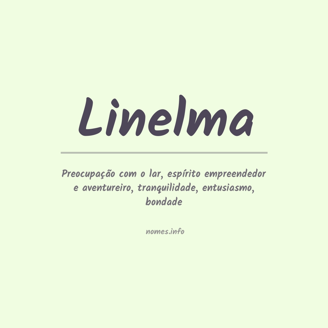 Significado do nome Linelma