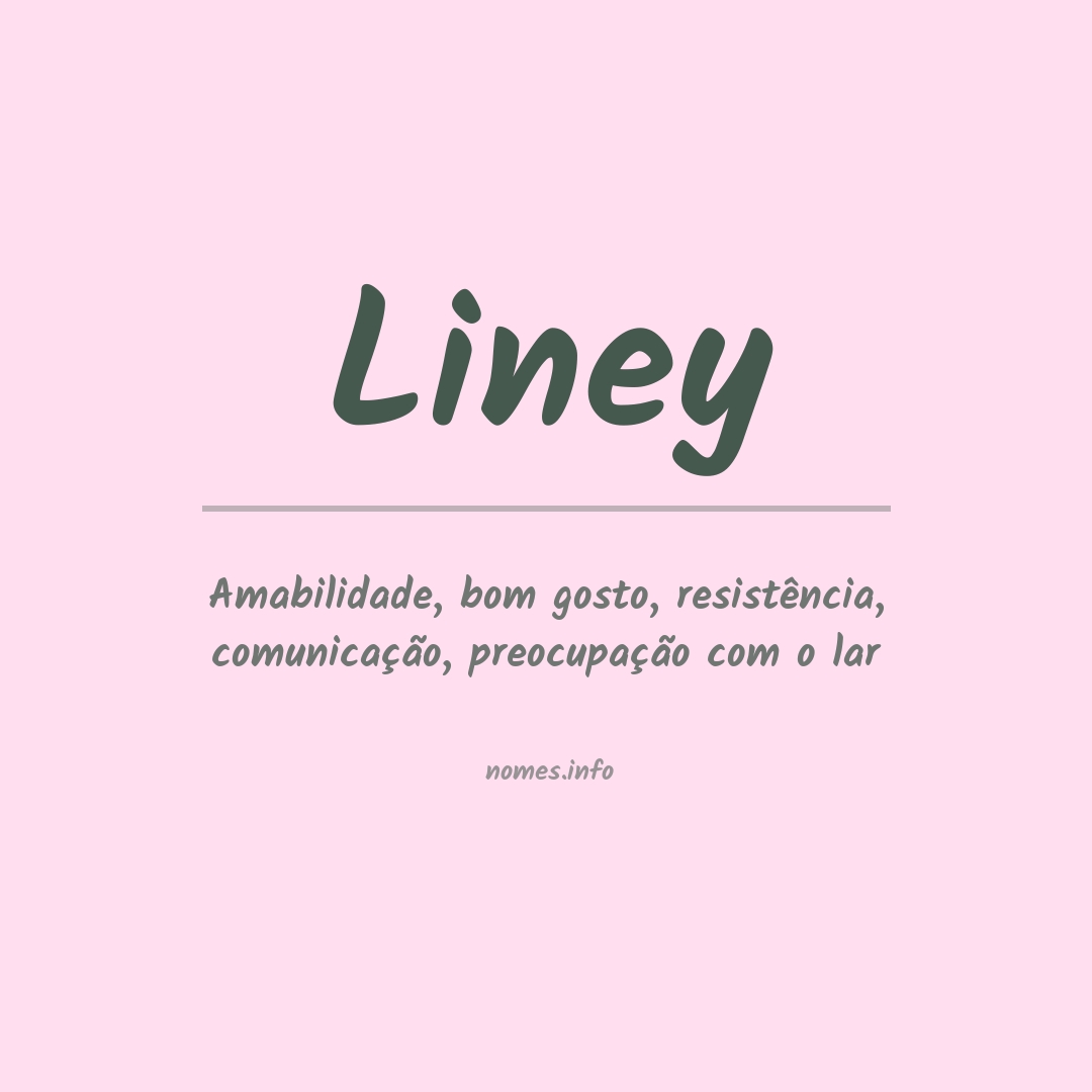 Significado do nome Liney