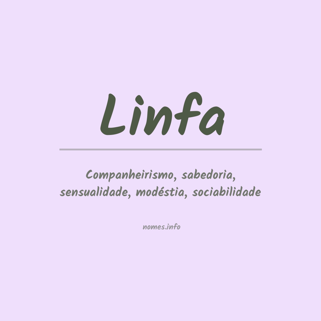 Significado do nome Linfa