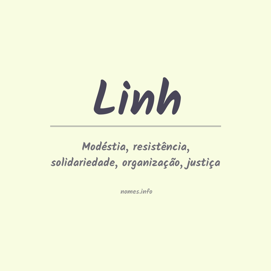 Significado do nome Linh