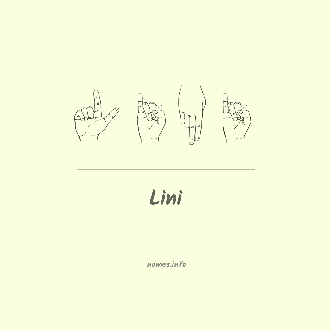 Lini em Libras