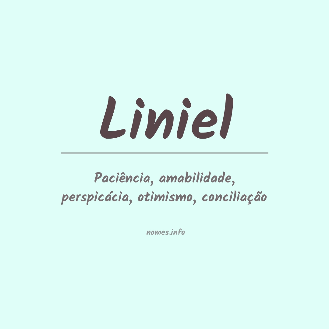 Significado do nome Liniel Significado do nome Liniel