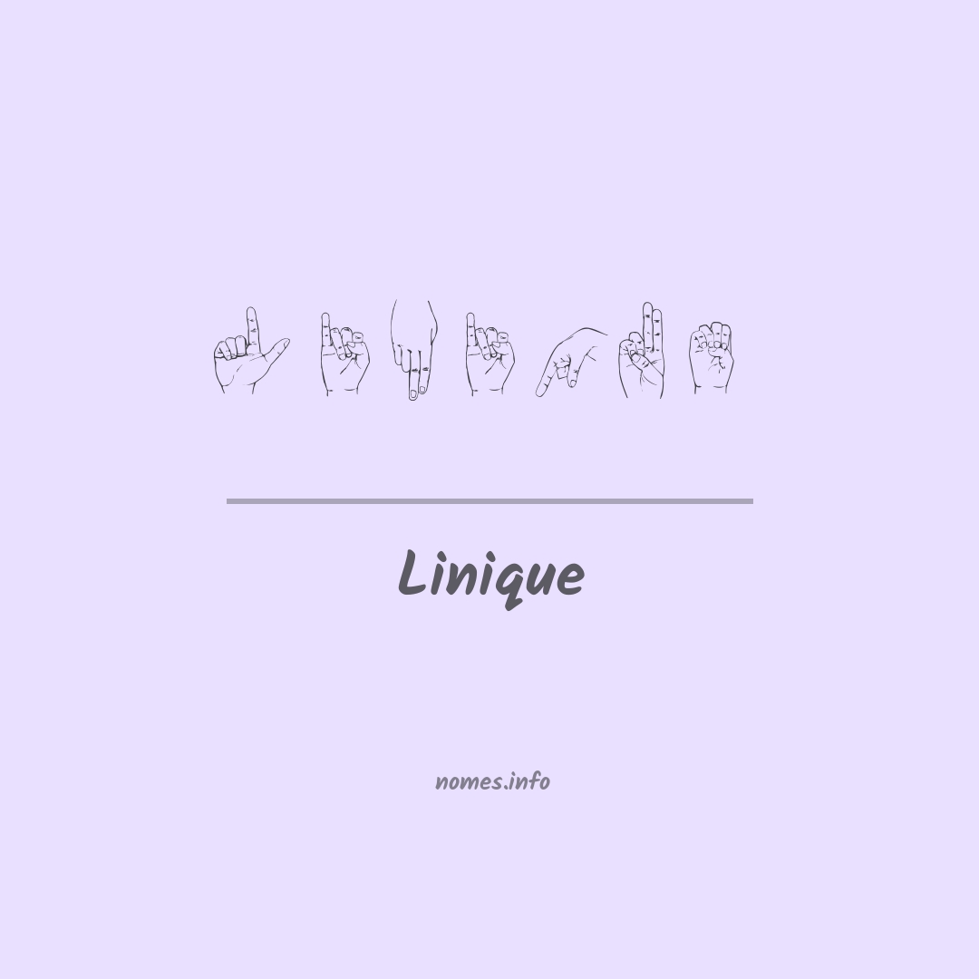 Linique em Libras