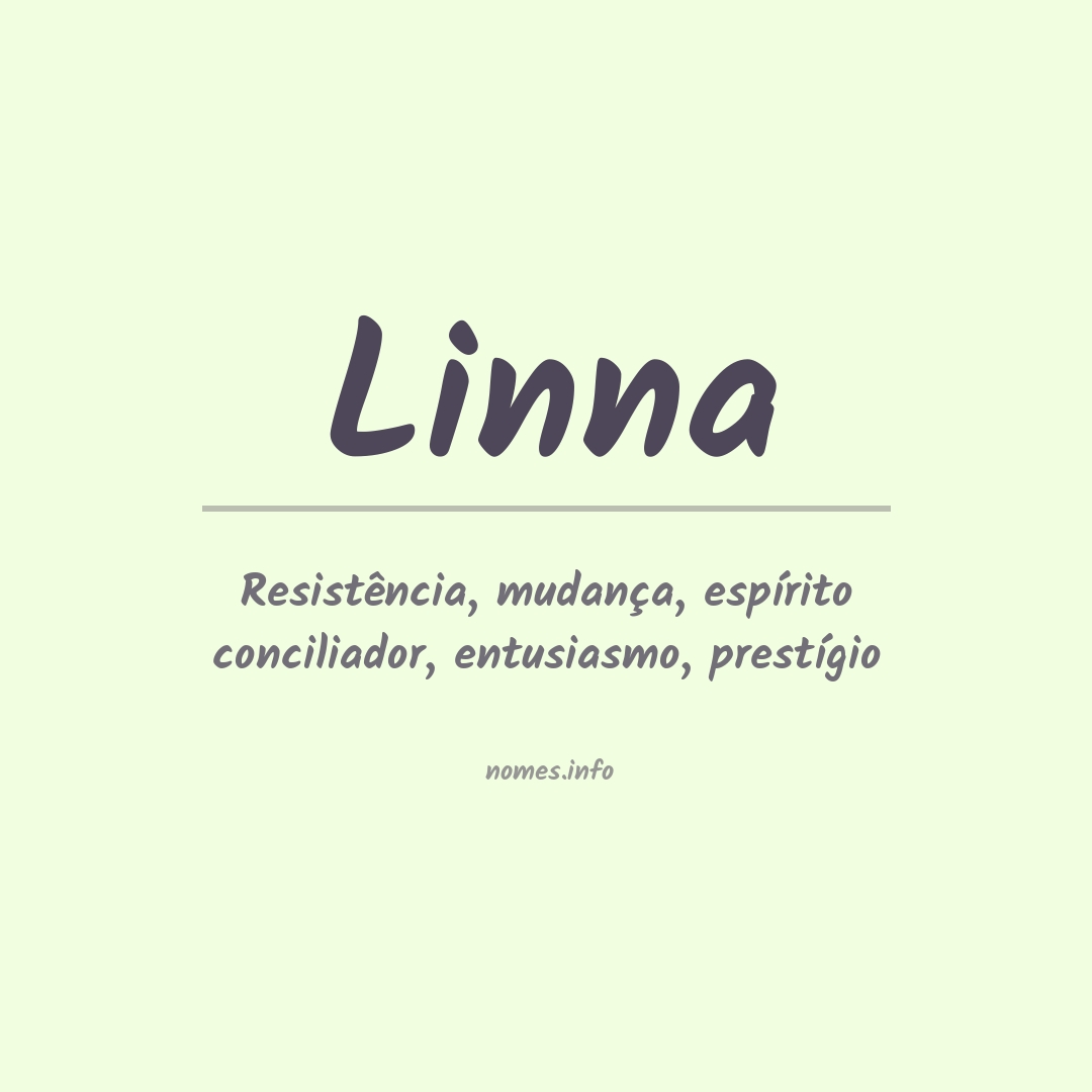 Significado do nome Linna
