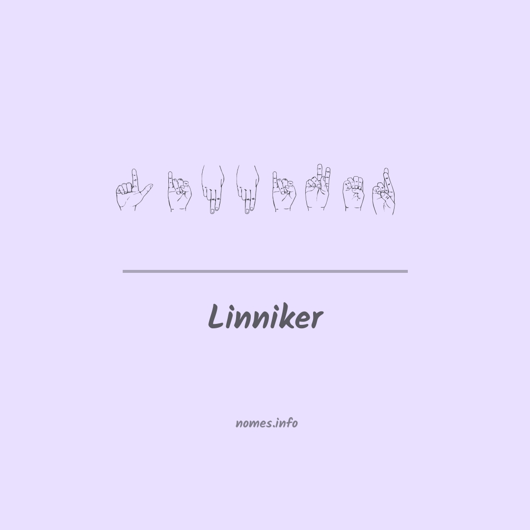 Linniker em Libras