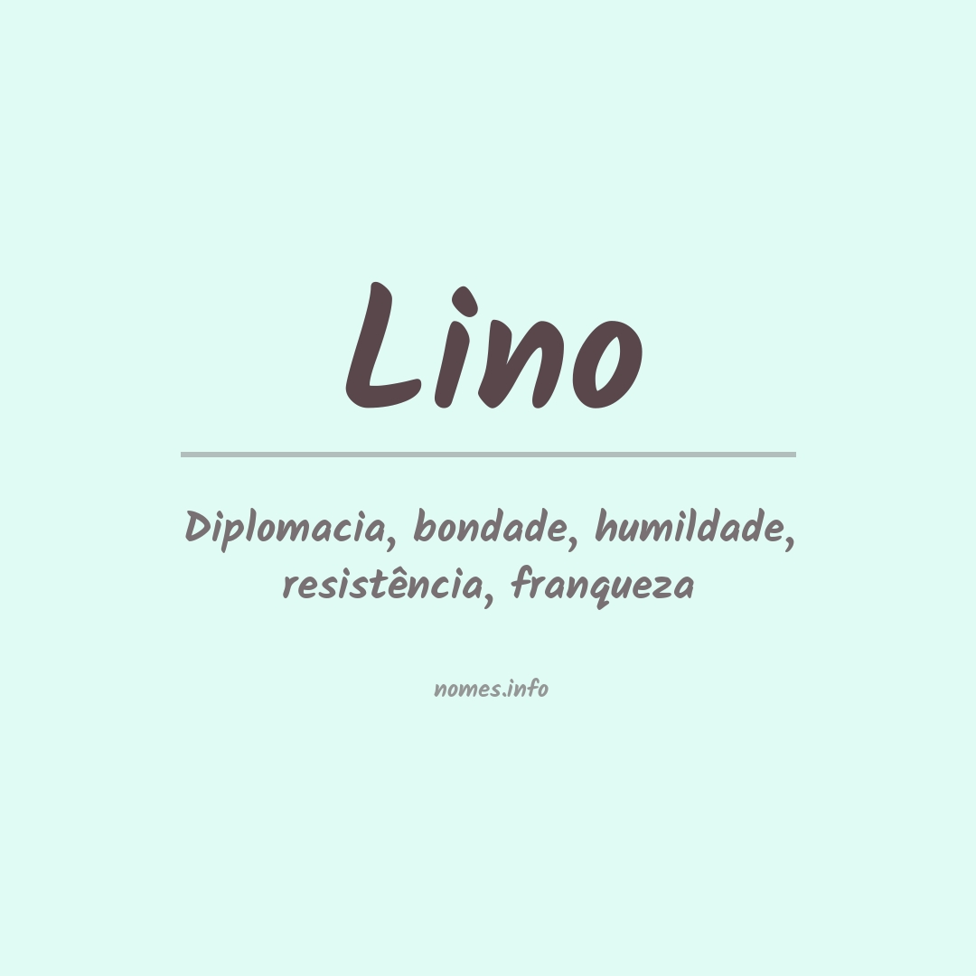 Significado do nome Lino