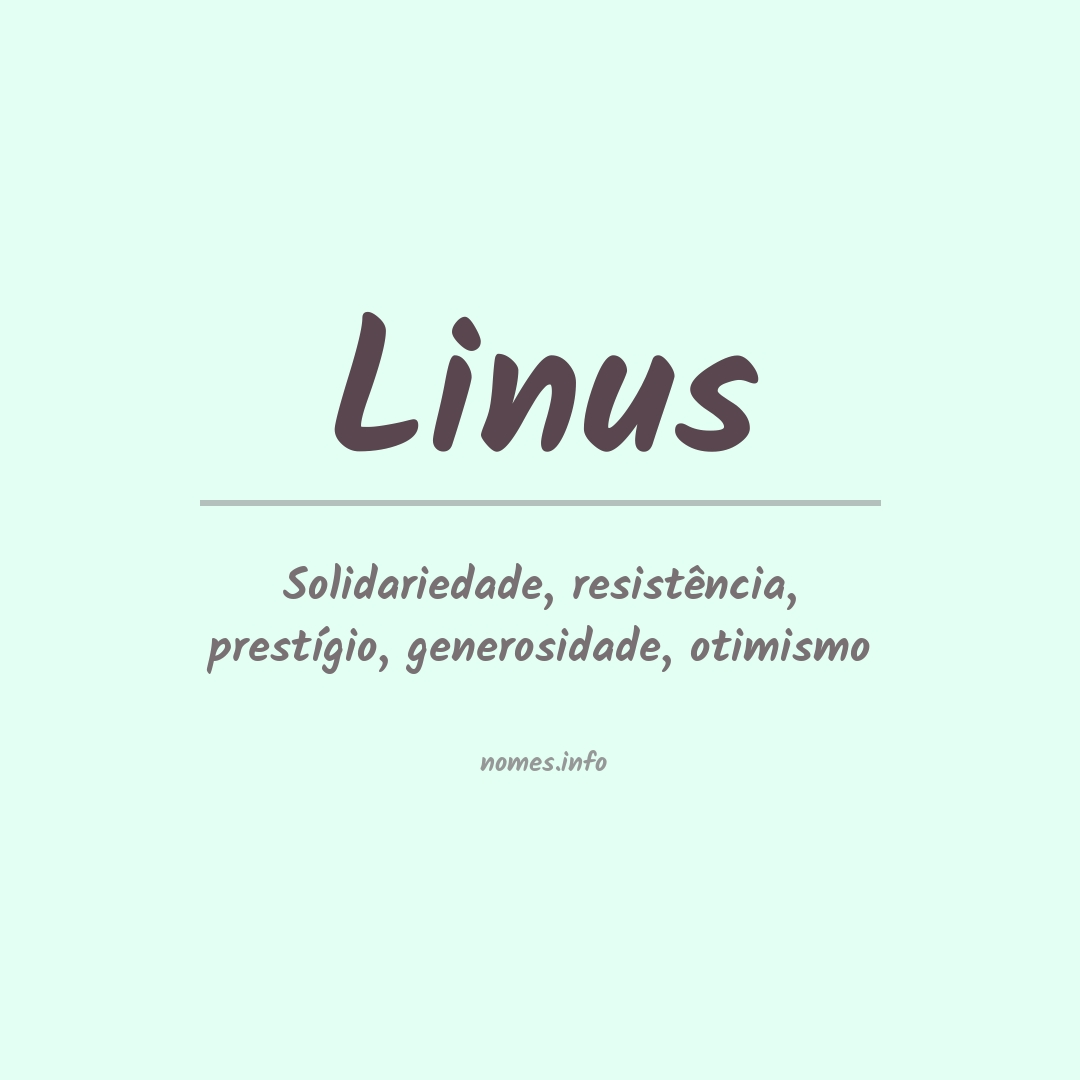 Significado do nome Linus