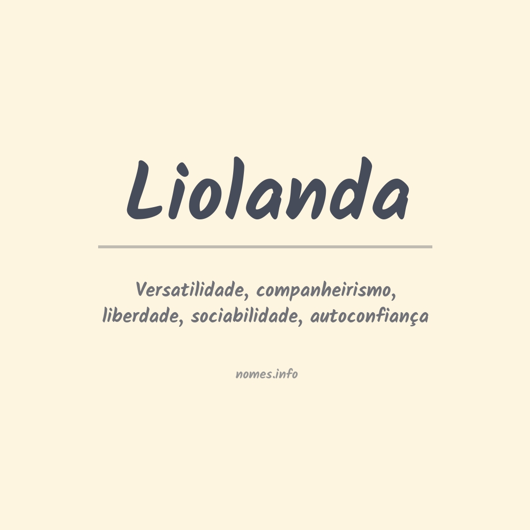 Significado do nome Liolanda