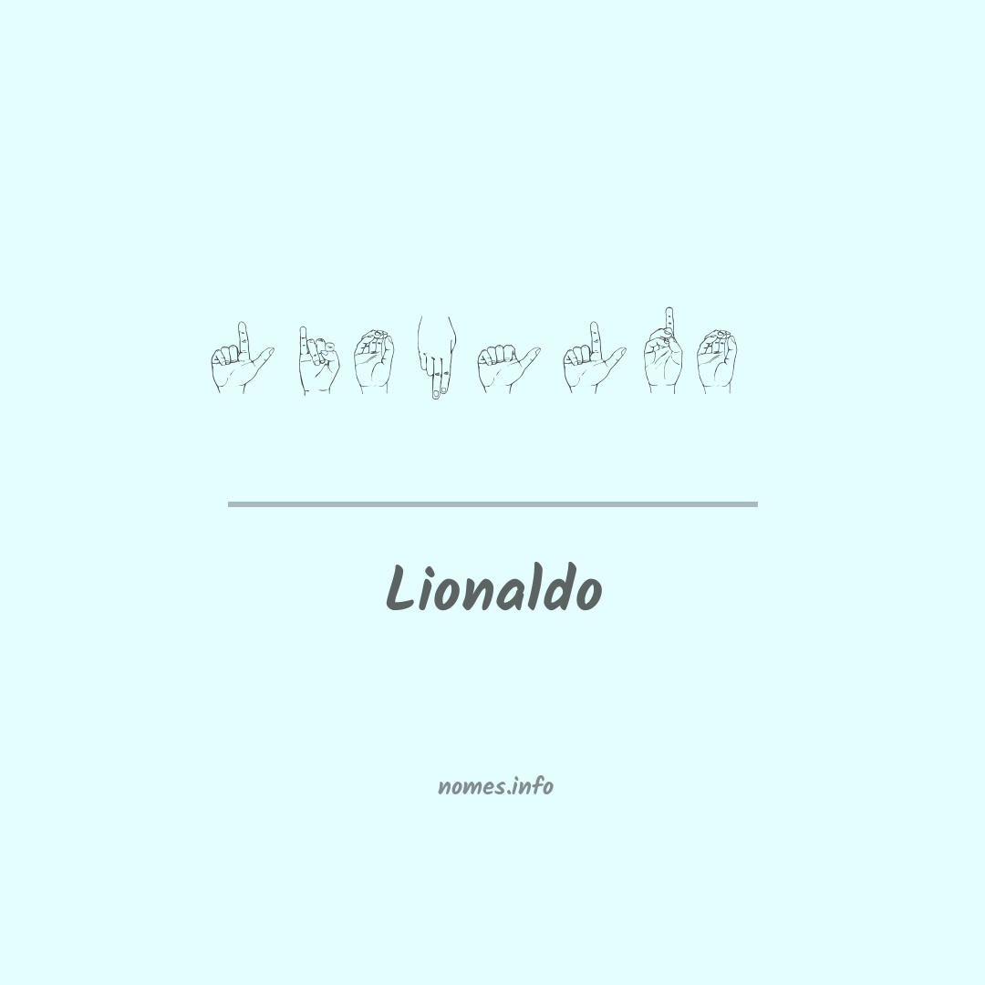 Lionaldo em Libras