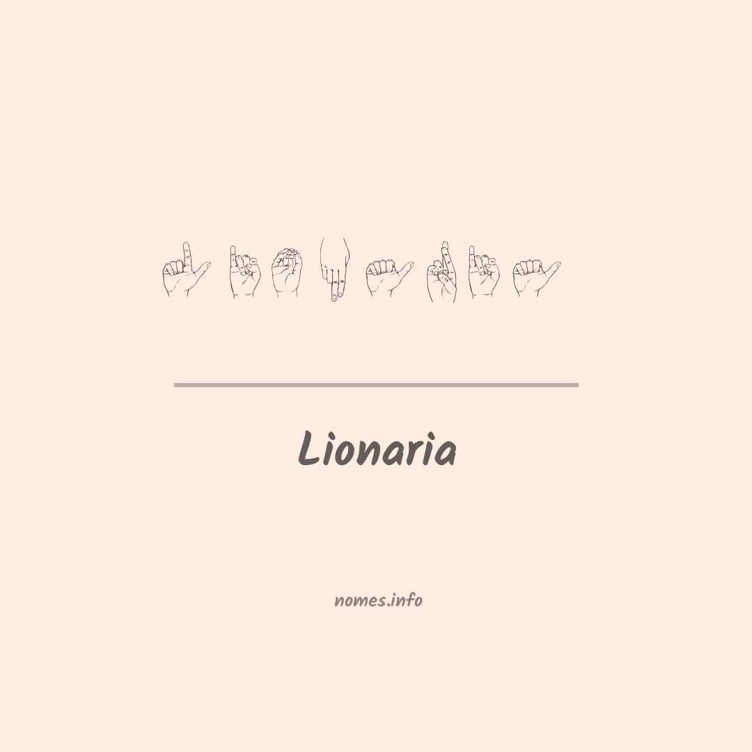 Lionaria em Libras