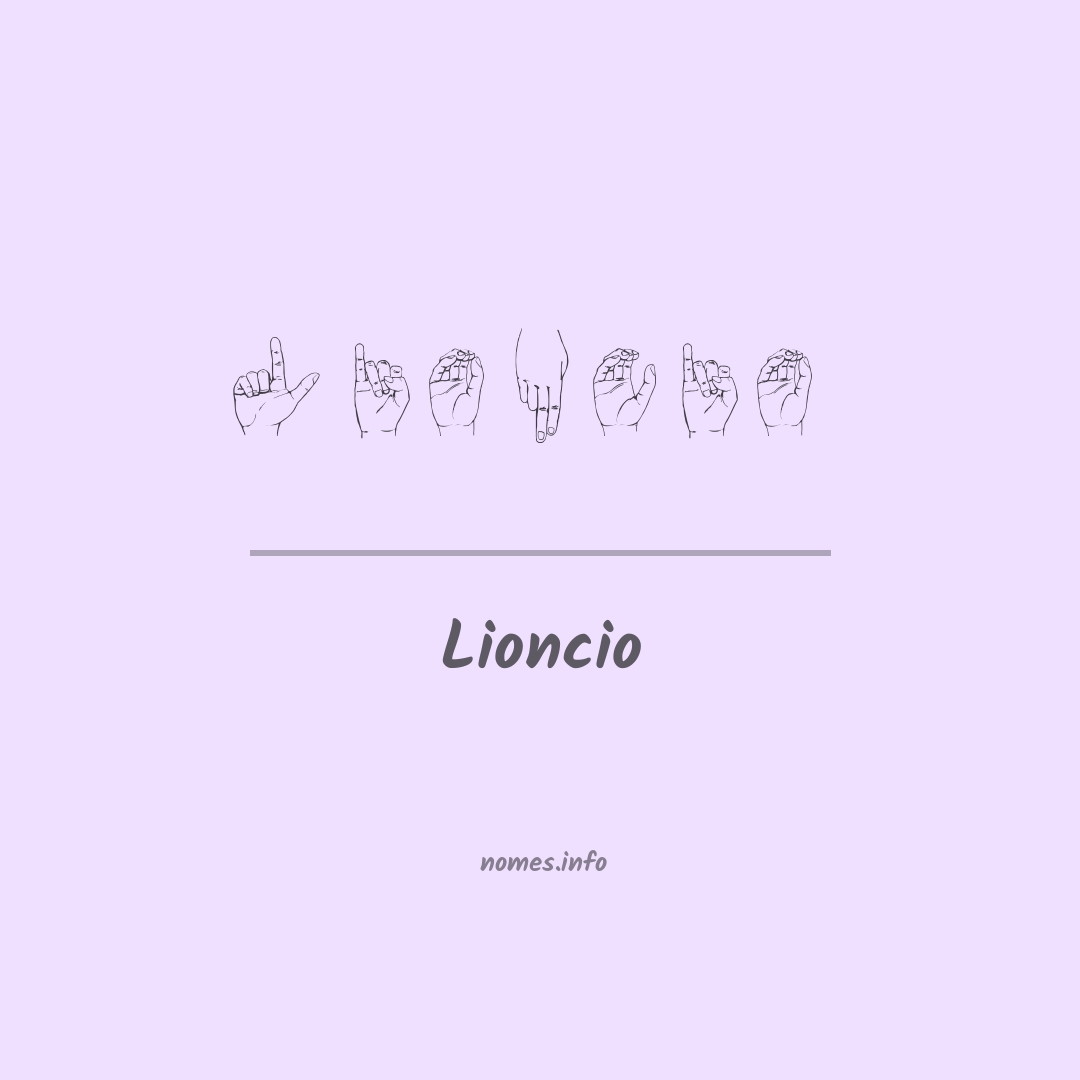 Lioncio em Libras