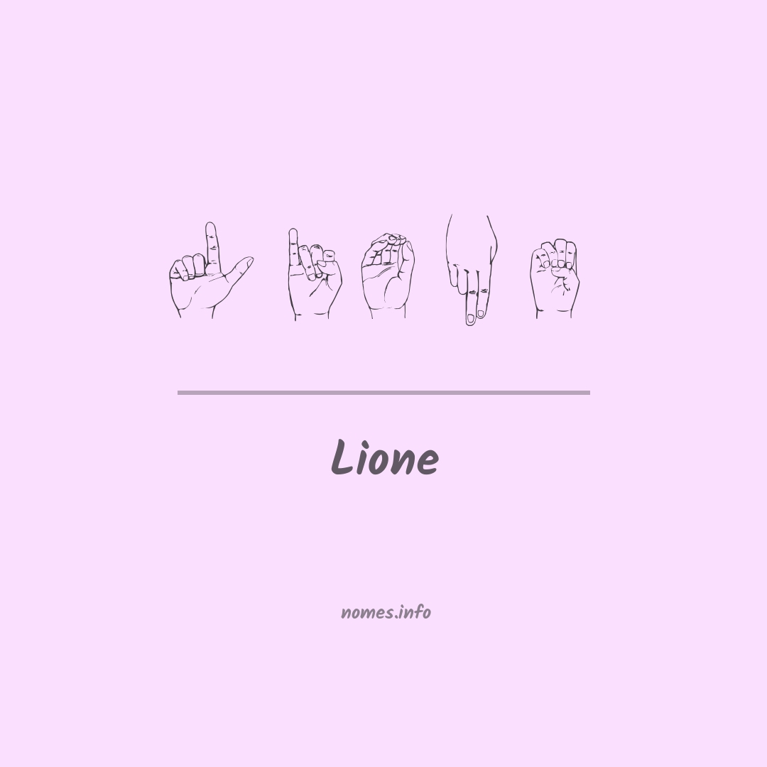 Lione em Libras