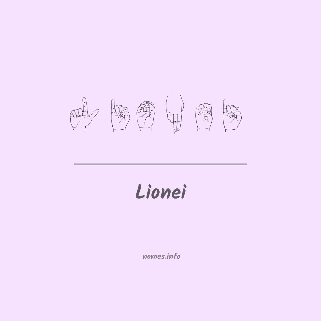 Lionei em Libras