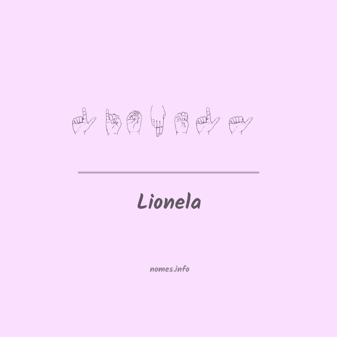 Lionela em Libras