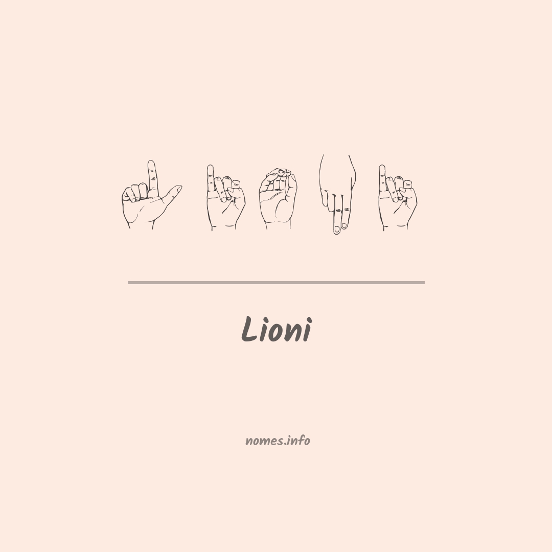 Lioni em Libras