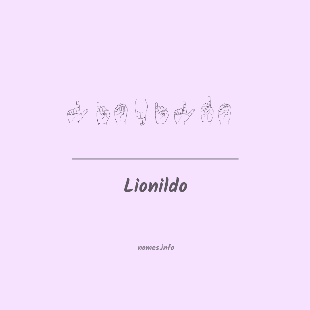 Lionildo em Libras