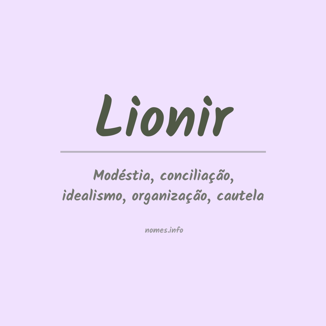Significado do nome Lionir