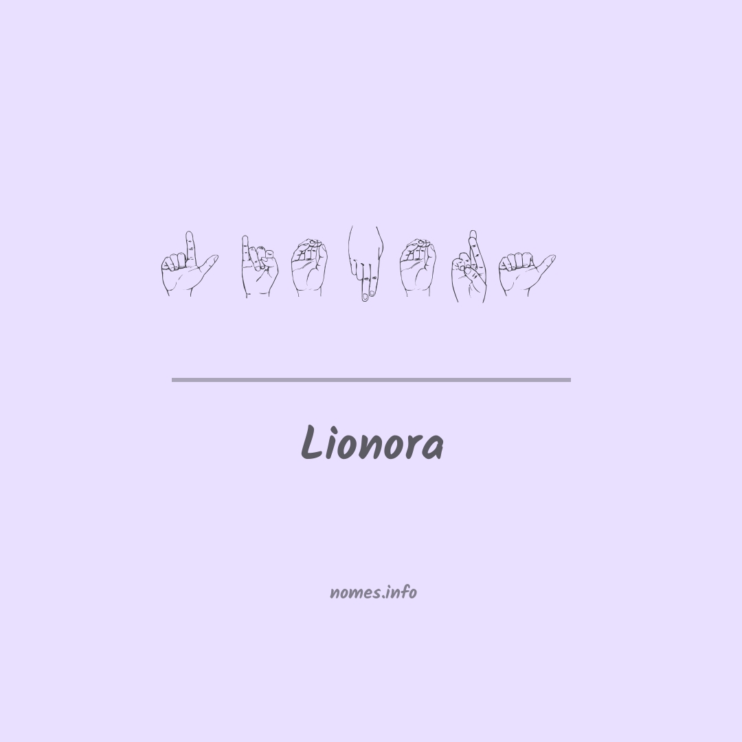 Lionora em Libras