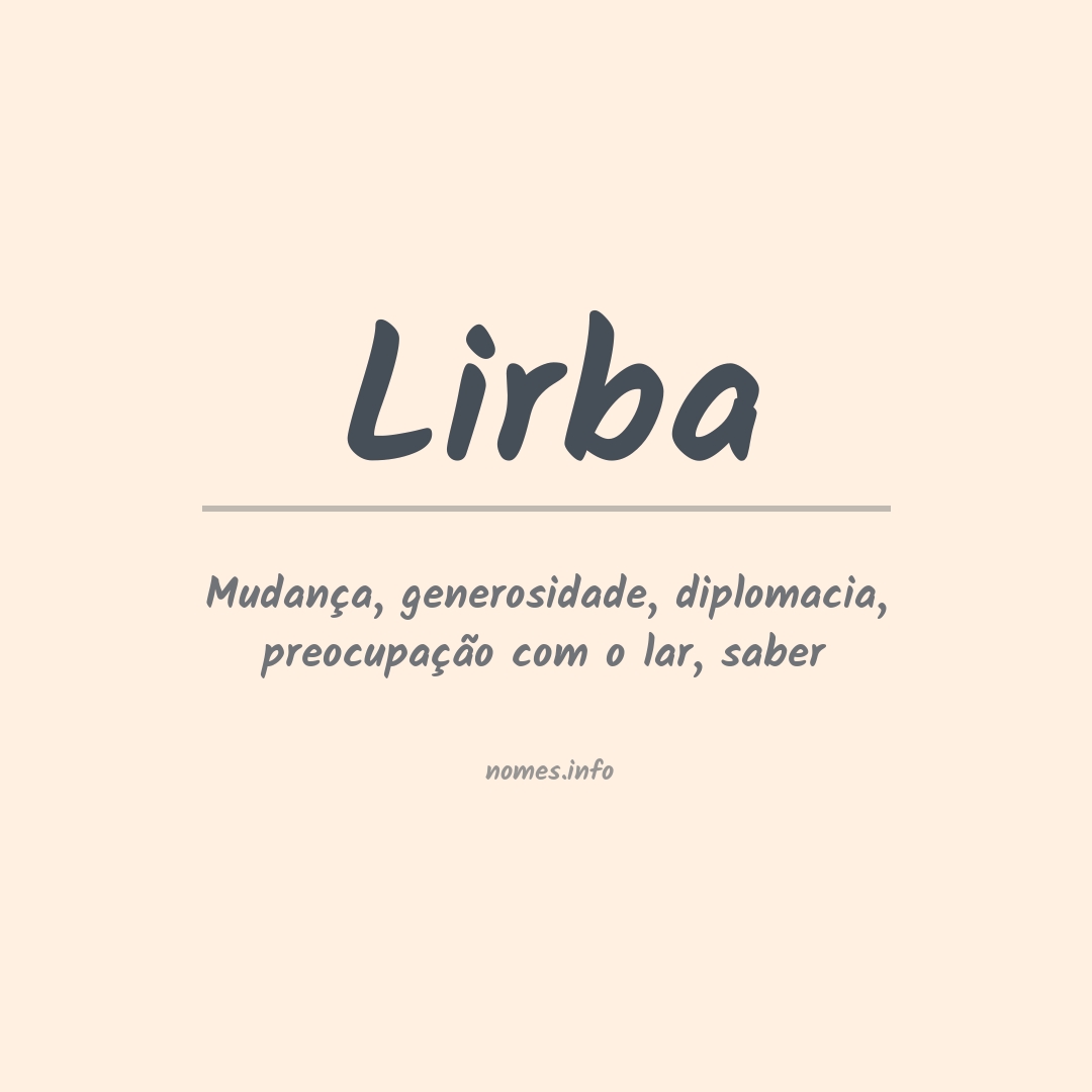 Significado do nome Lirba