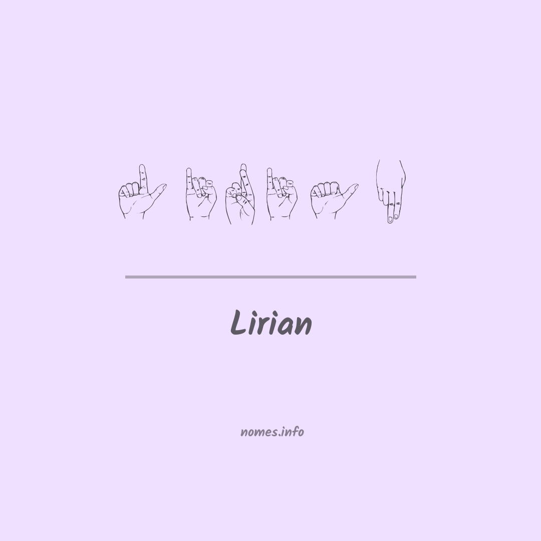 Lirian em Libras