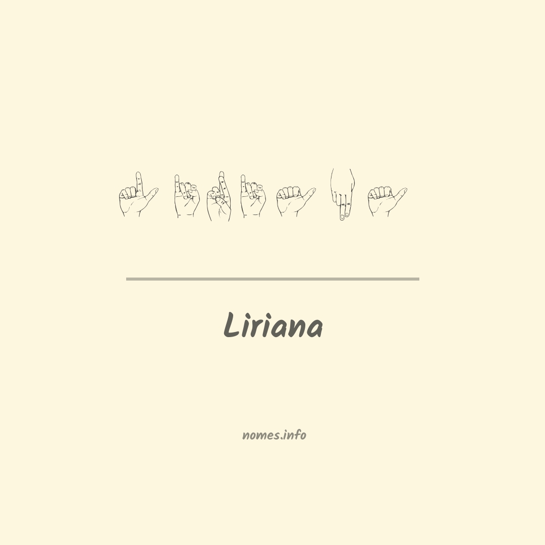 Liriana em Libras