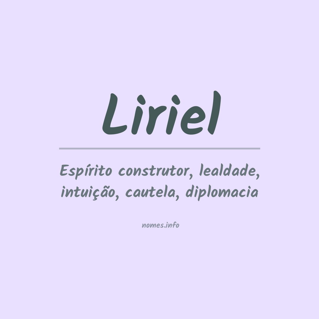 Significado do nome Liriel
