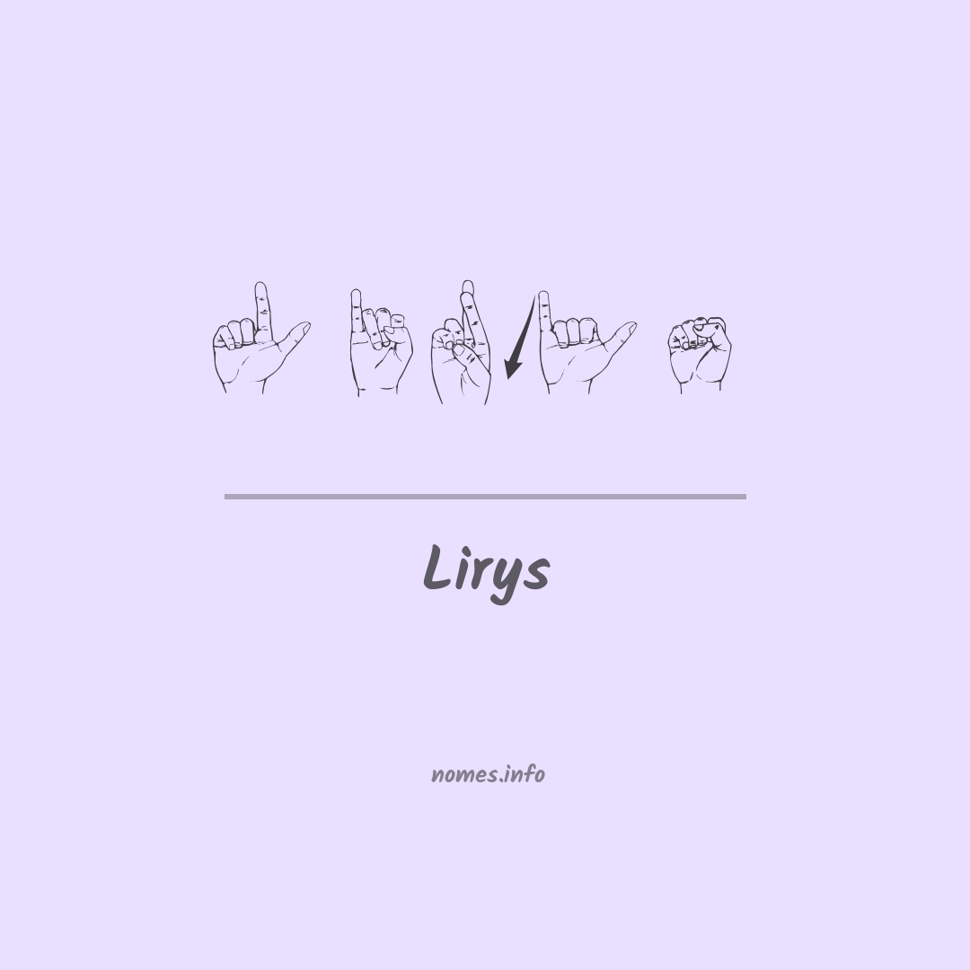 Lirys em Libras