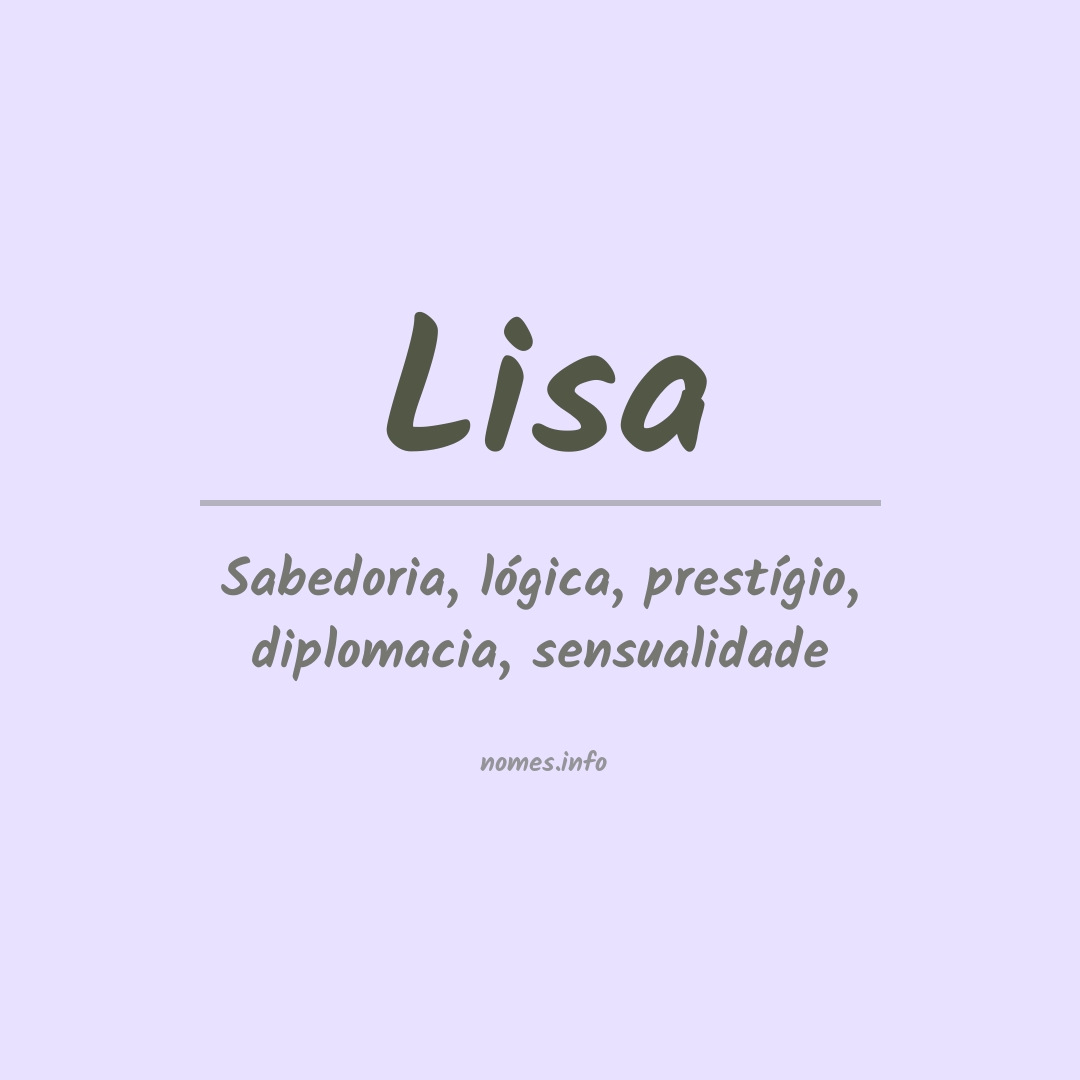 Significado do nome Lisa