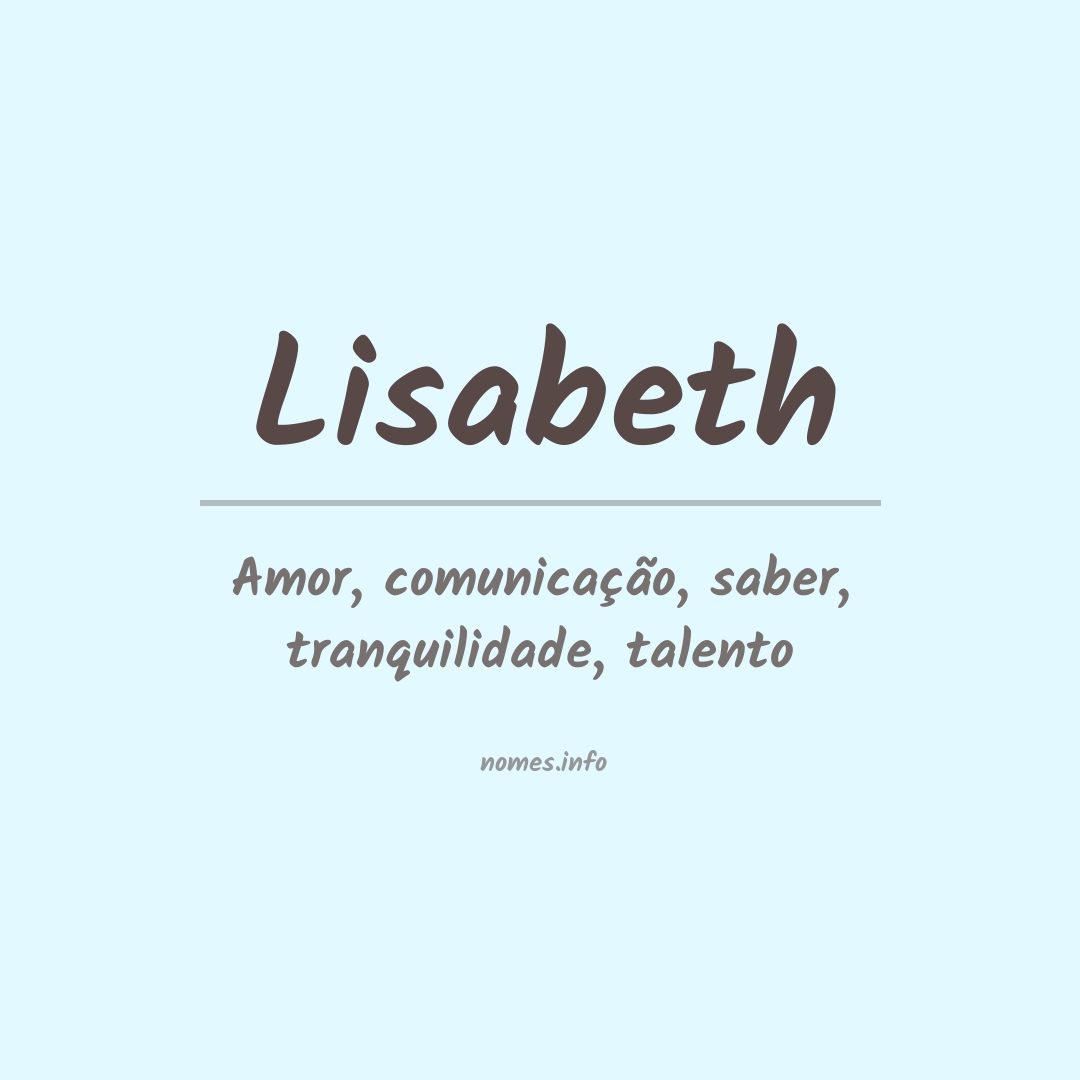 Significado do nome Lisabeth
