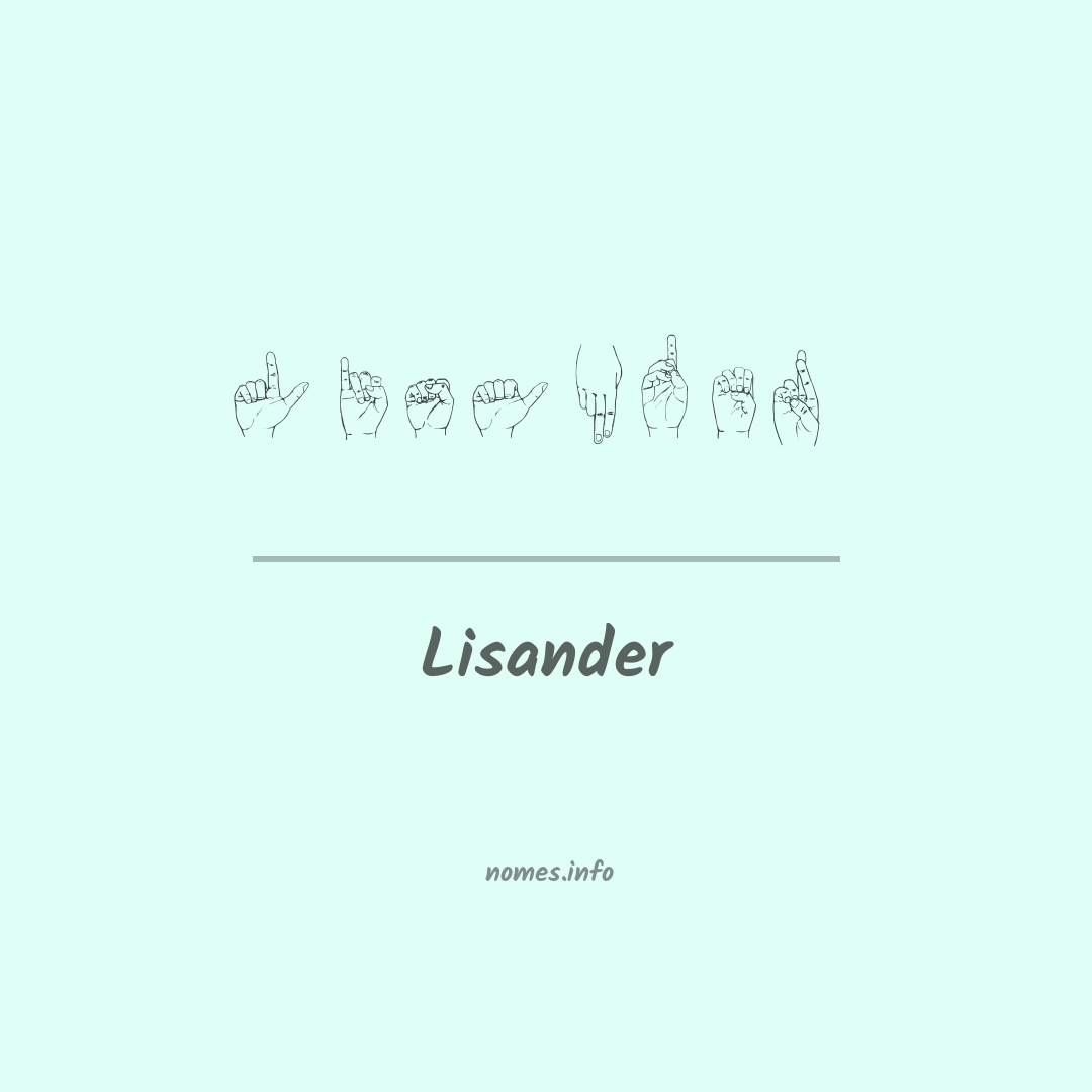 Lisander em Libras