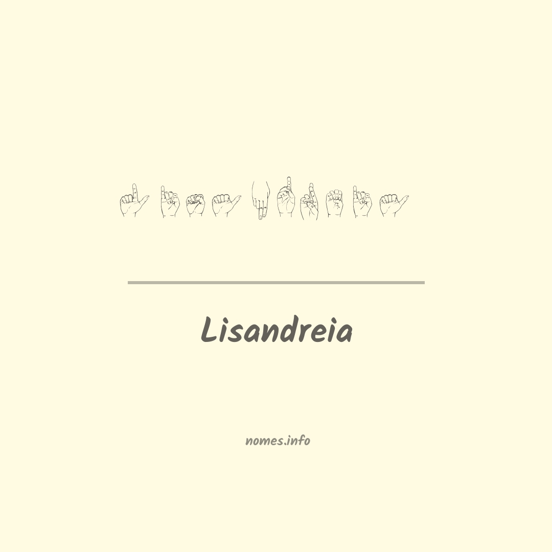 Lisandreia em Libras