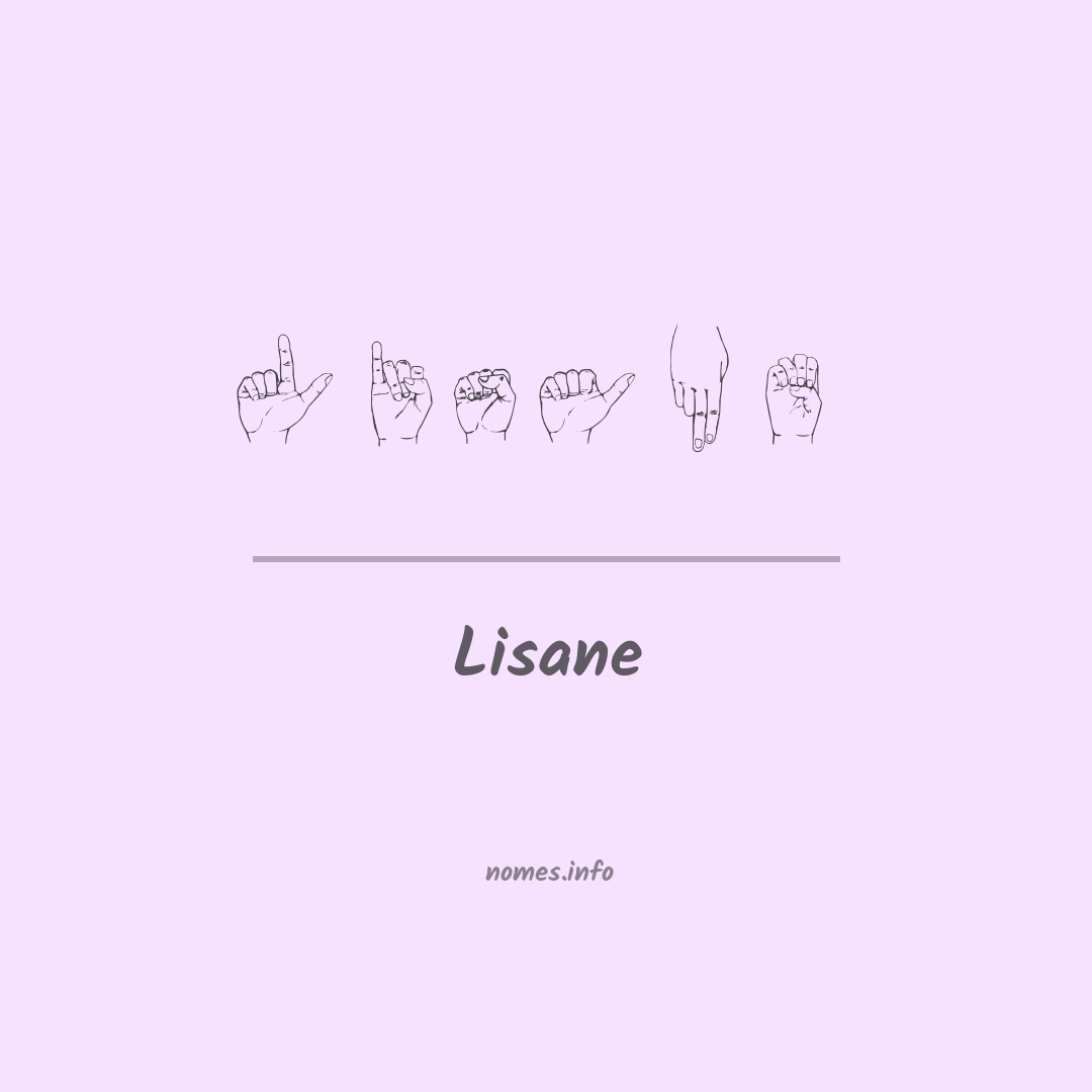 Lisane em Libras