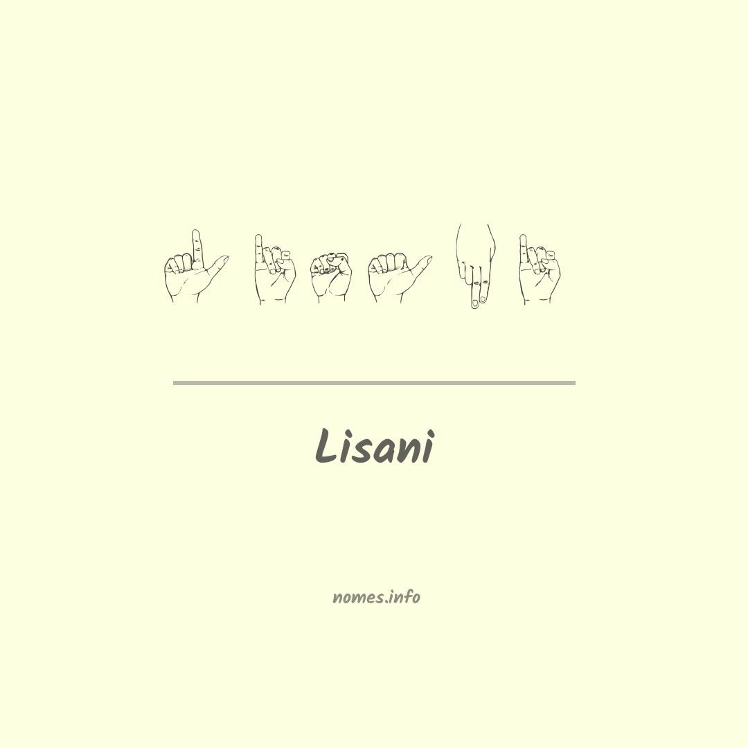 Lisani em Libras