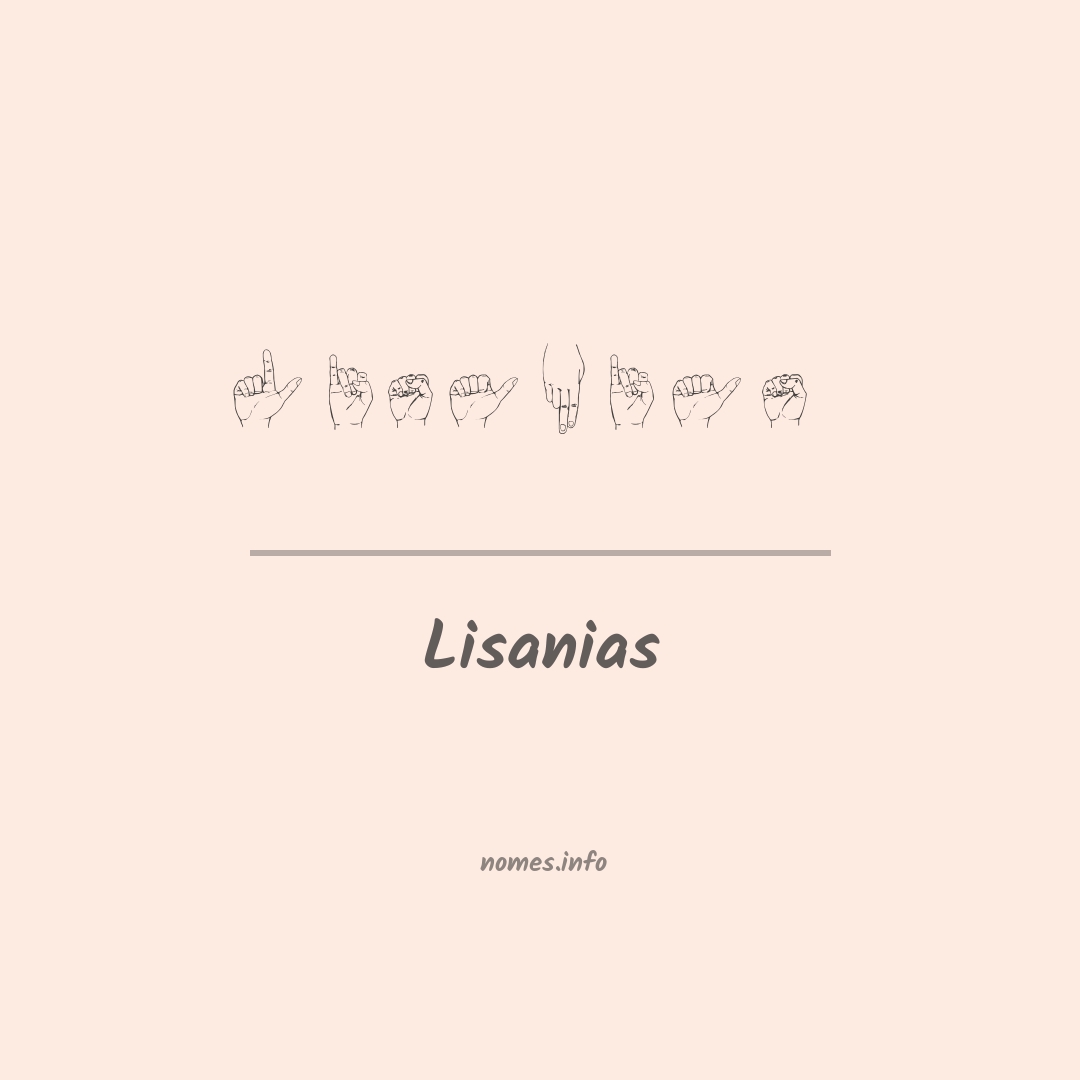 Lisanias em Libras