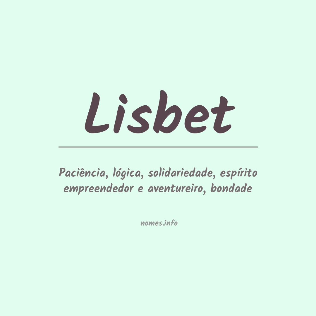 Significado do nome Lisbet