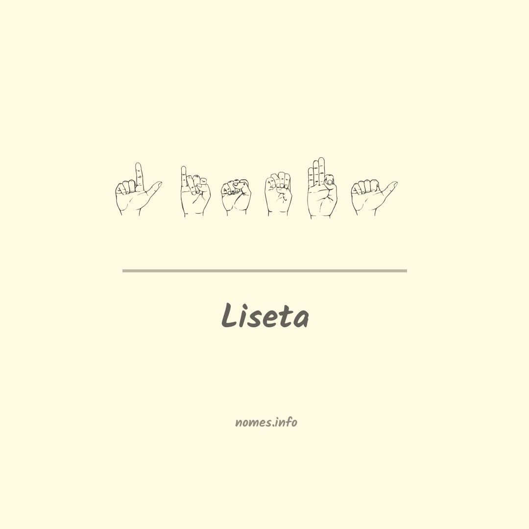 Liseta em Libras