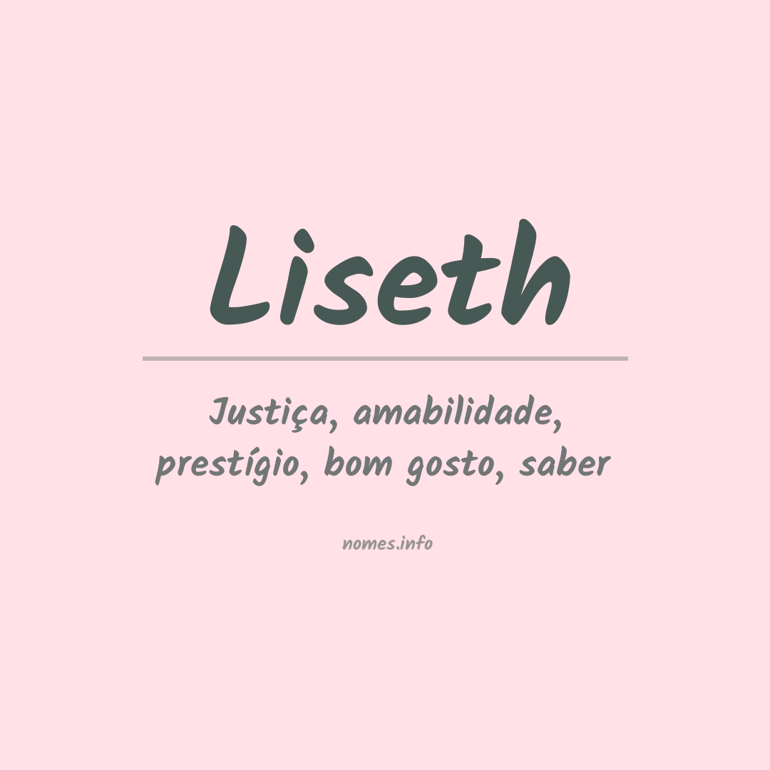 Significado do nome Liseth